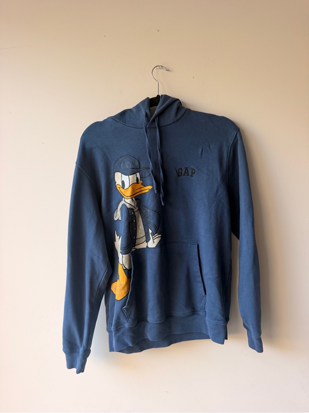 GAP Men’s Slate Blue Donald Duck Pullover Hoodie